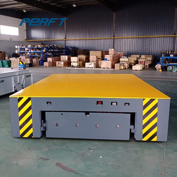 motorized transfer cart with integrated screw jack lift table 10 tons